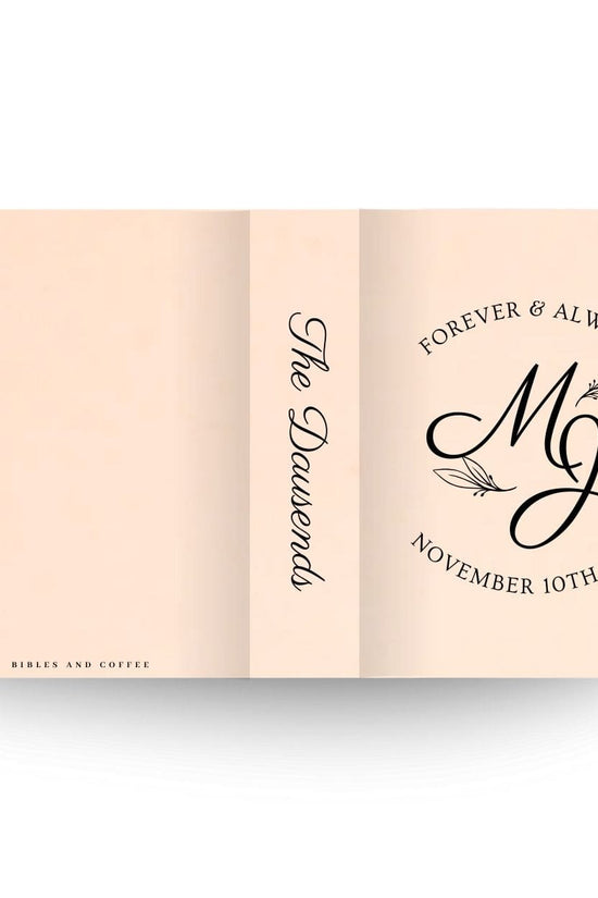 [SYO] Forever and Always Engraved Wedding Bible