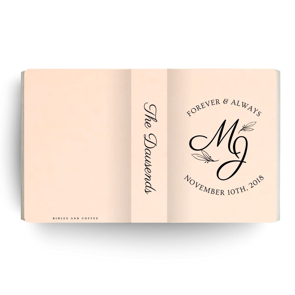 [SYO] Forever and Always Engraved Wedding Bible