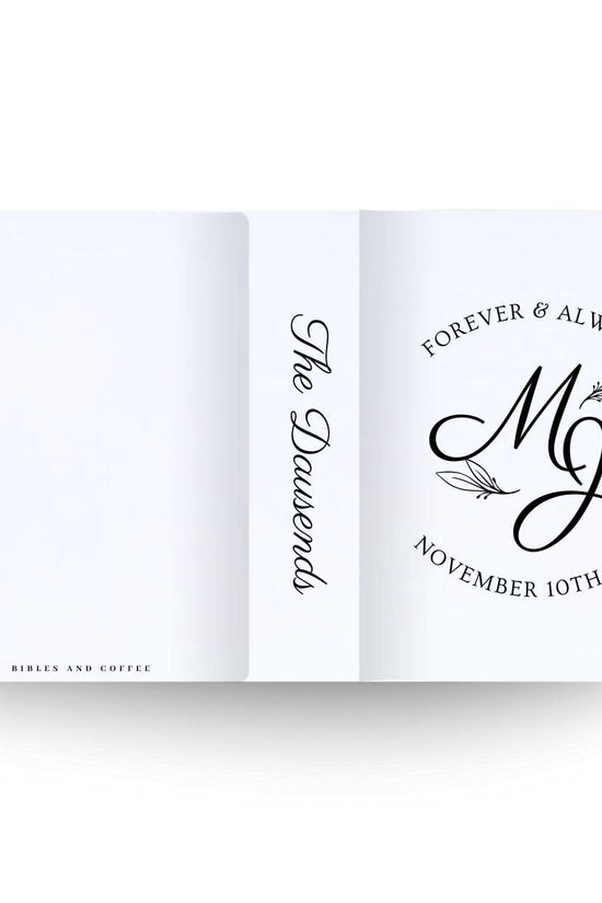 [SYO] Forever and Always Engraved Wedding Bible