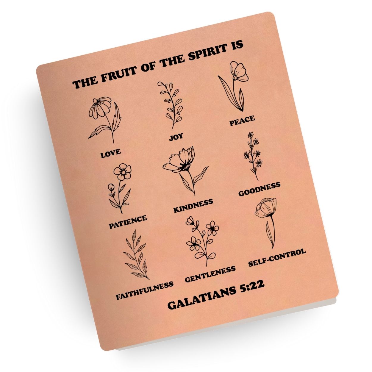 Fruit of the Spirit Engraved Bible