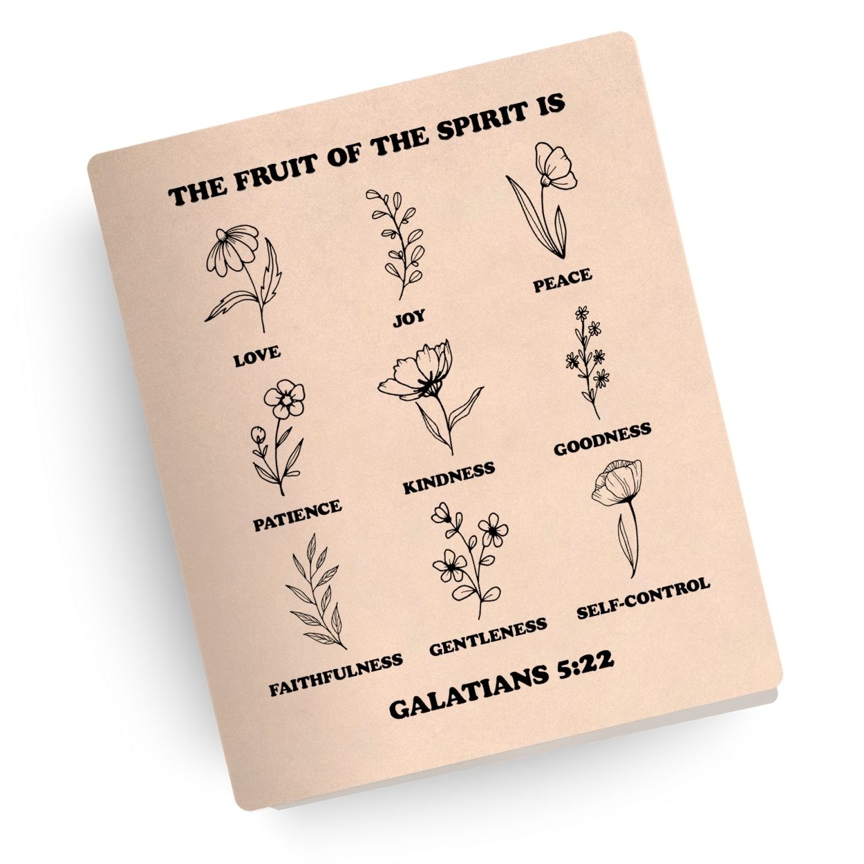 Fruit of the Spirit Engraved Bible