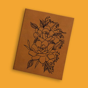 Flowers and Rain Engraved Bible