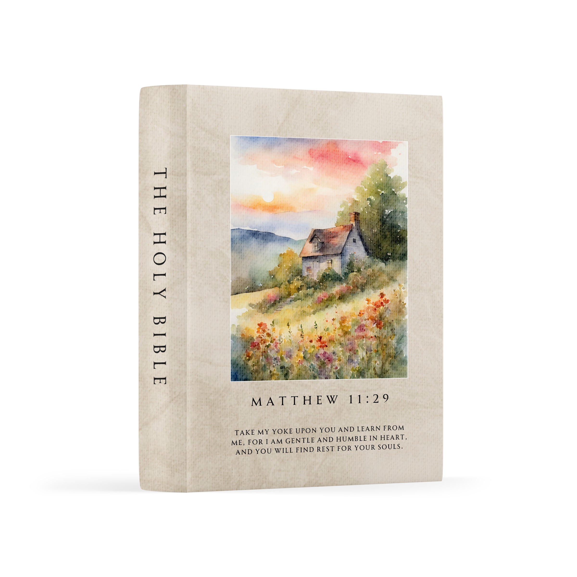 Gentle & Humble in Heart Canvas Bible