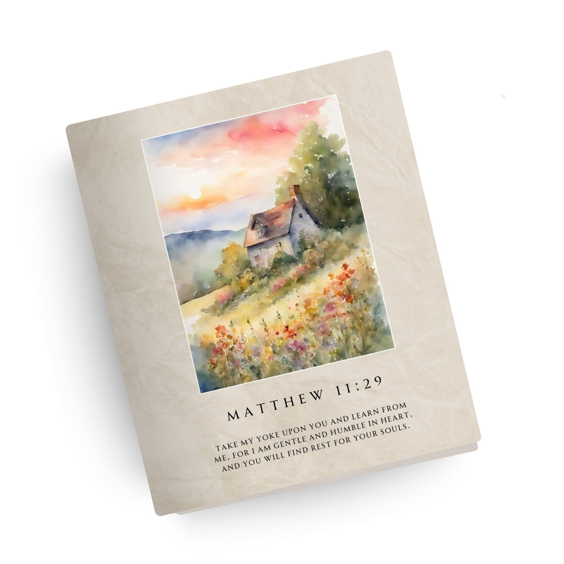 Gentle & Humble in Heart Canvas Bible