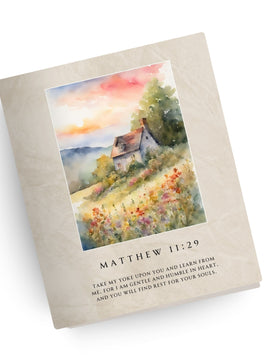 Gentle & Humble in Heart Canvas Bible