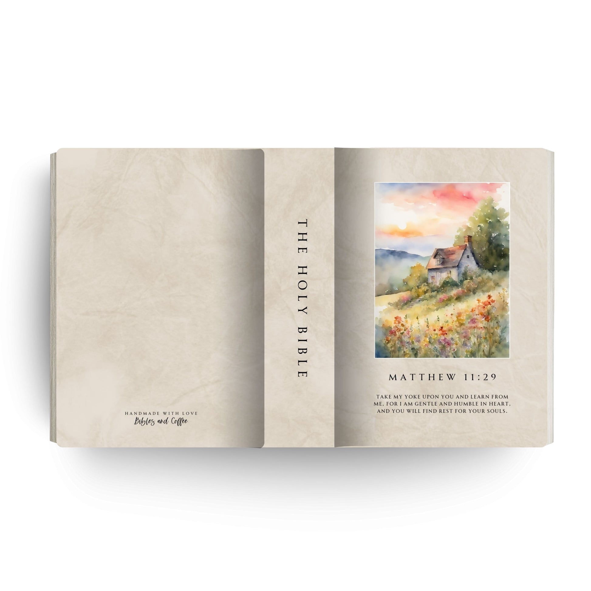 Gentle & Humble in Heart Canvas Bible