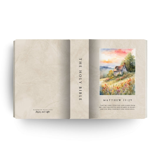 Gentle & Humble in Heart Canvas Bible