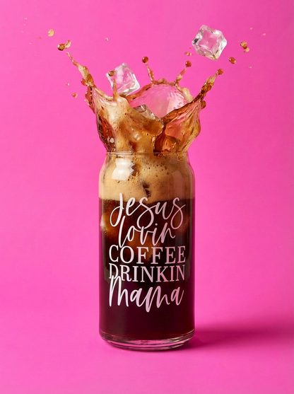 Jesus Lovin Mama 20oz Glass Tumbler