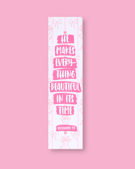 In Its Time Ecclesiastes 3:11 Bookmark