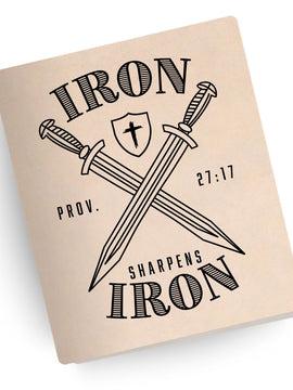 Iron Sharpens Iron Engraved Bible