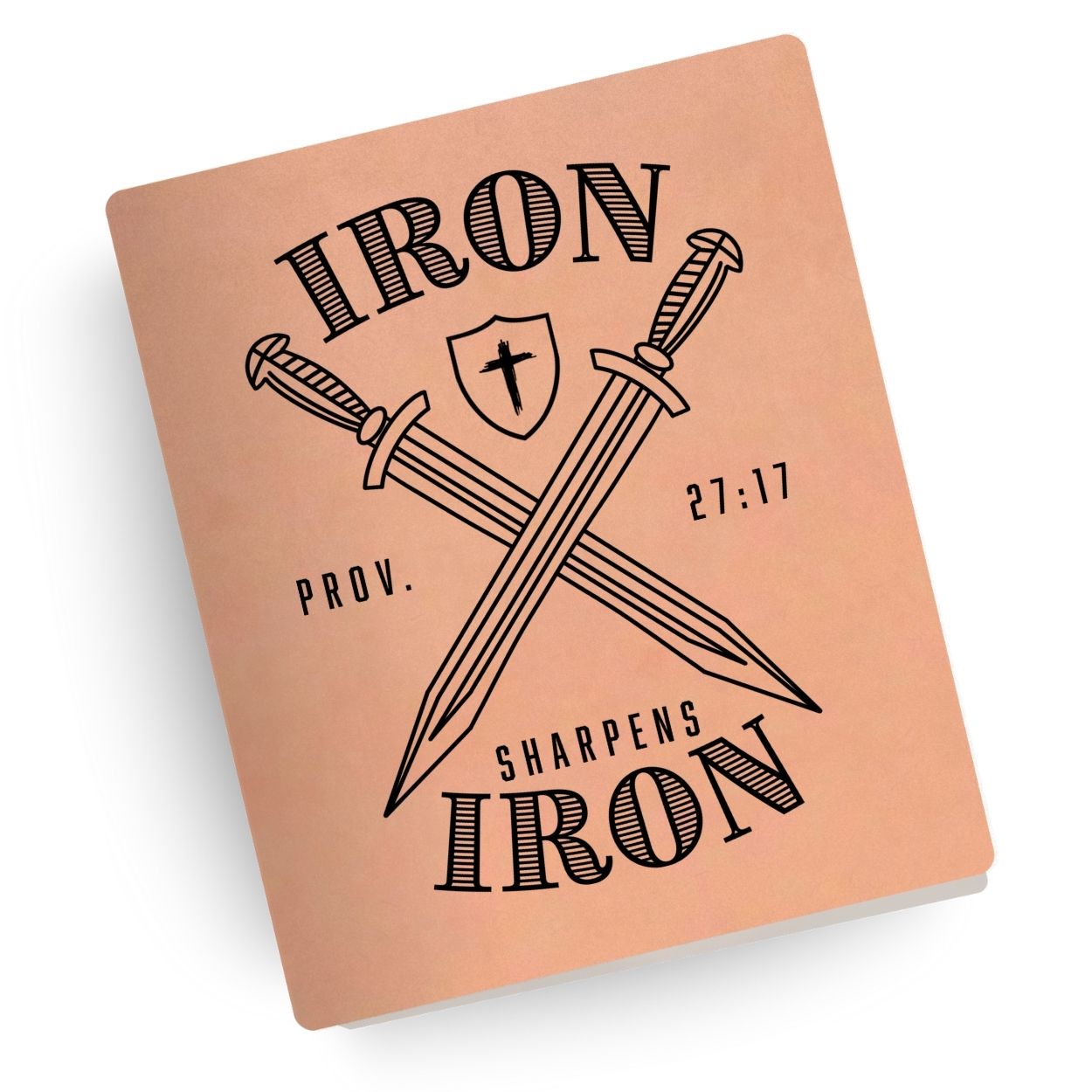 Iron Sharpens Iron Engraved Bible