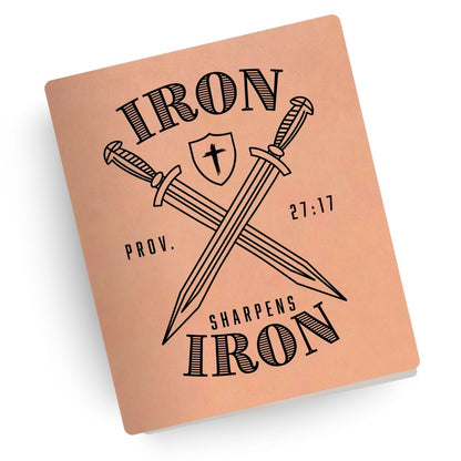 Iron Sharpens Iron Engraved Bible