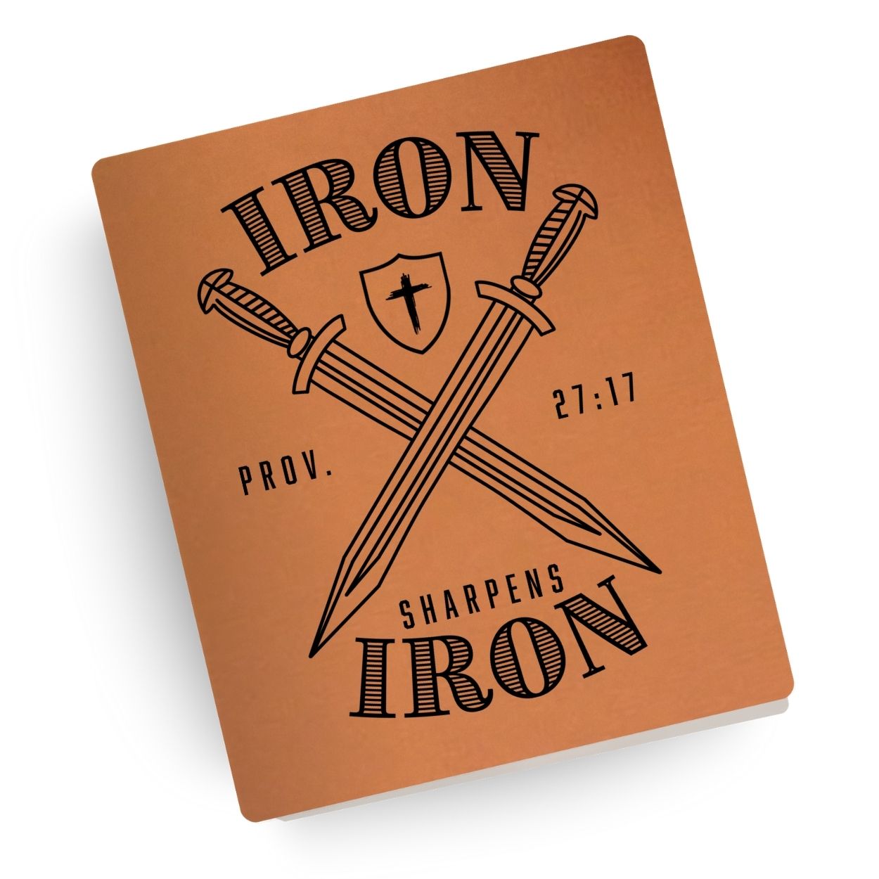 Iron Sharpens Iron Engraved Bible