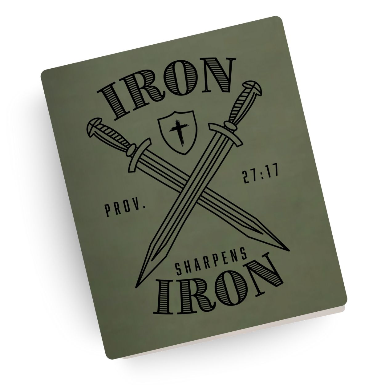 Iron Sharpens Iron Engraved Bible