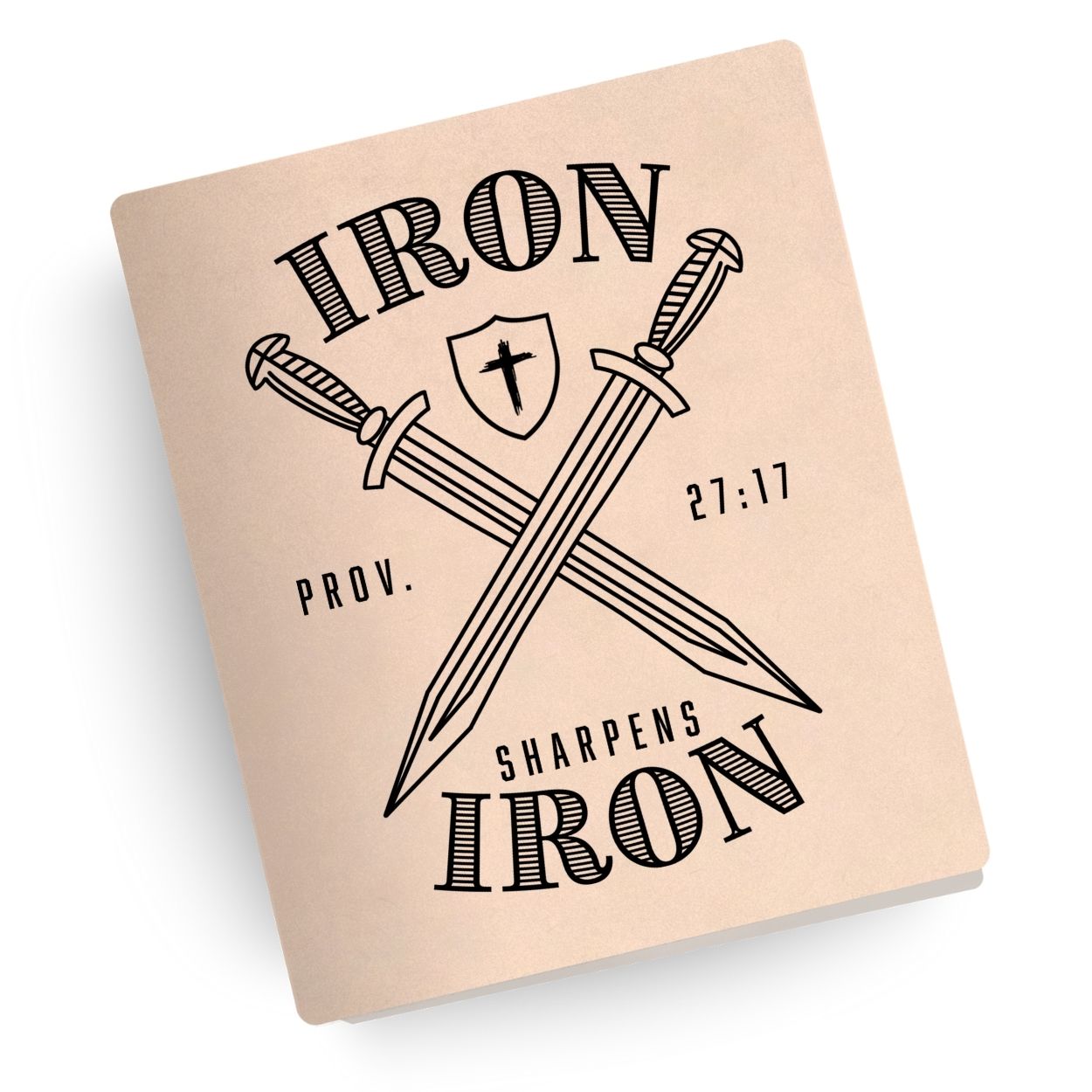Iron Sharpens Iron Engraved Bible