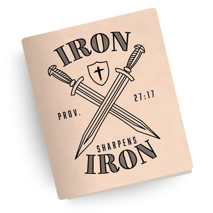 Iron Sharpens Iron Engraved Bible