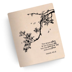 Isaiah 40:8 Engraved Bible