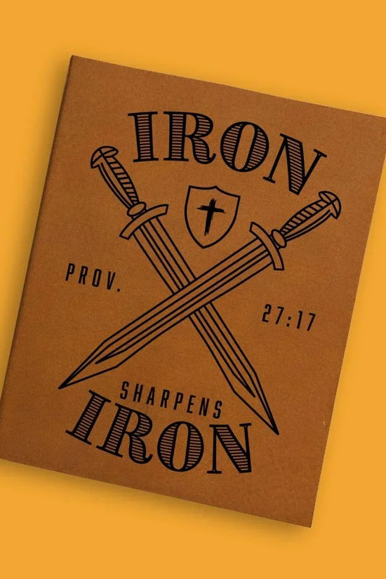 Iron Sharpens Iron Engraved Bible