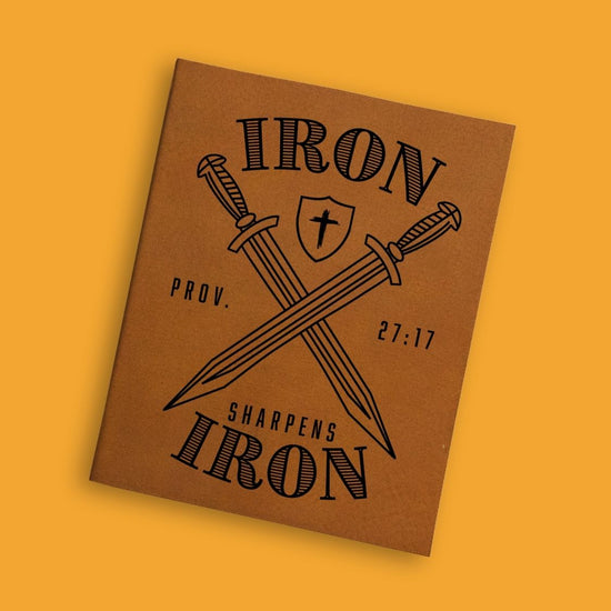 Iron Sharpens Iron Engraved Bible