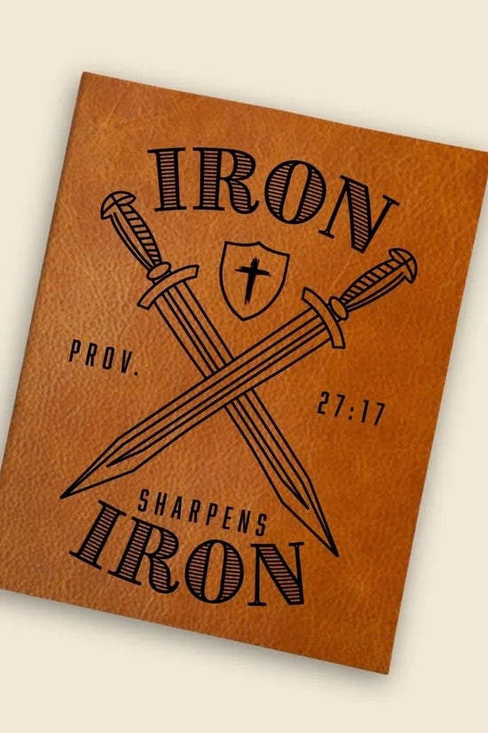 Iron Sharpens Iron Engraved Bible