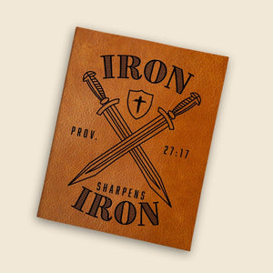 Iron Sharpens Iron Engraved Bible