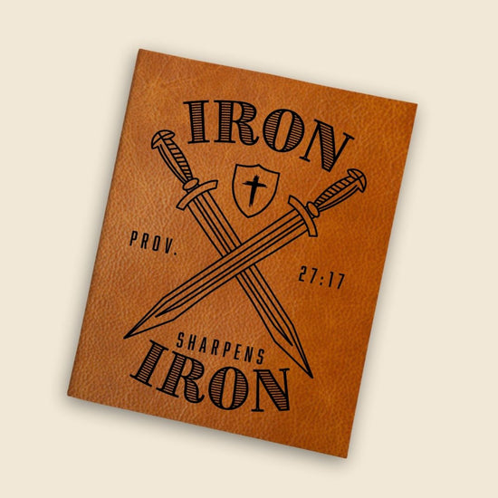 Iron Sharpens Iron Engraved Bible
