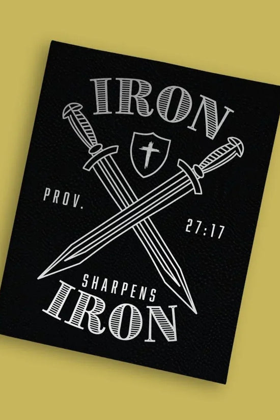Iron Sharpens Iron Engraved Bible