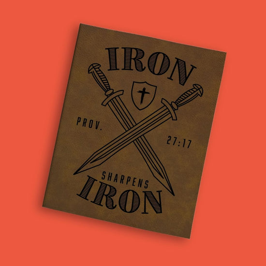 Iron Sharpens Iron Engraved Bible