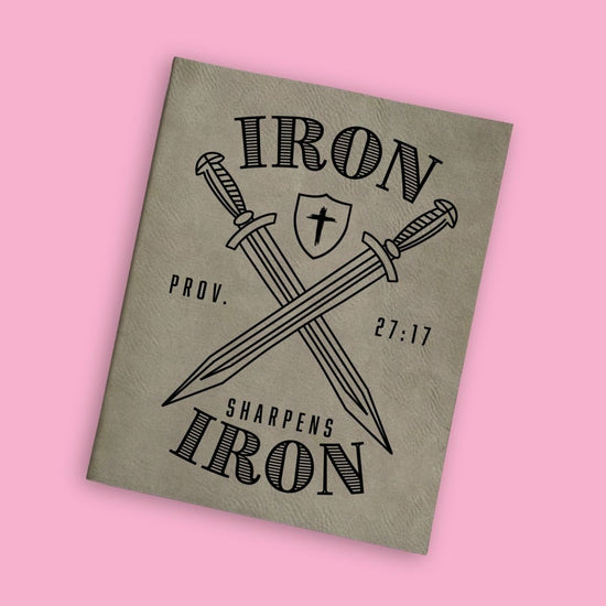 Iron Sharpens Iron Engraved Bible