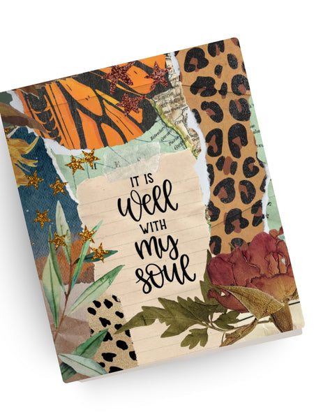 [SYO] It Is Well With My Soul Collage Canvas Bible