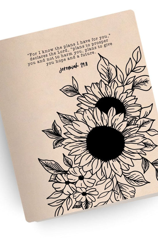 [SYO] Jeremiah 29:11 Sunflower Engraved Bible