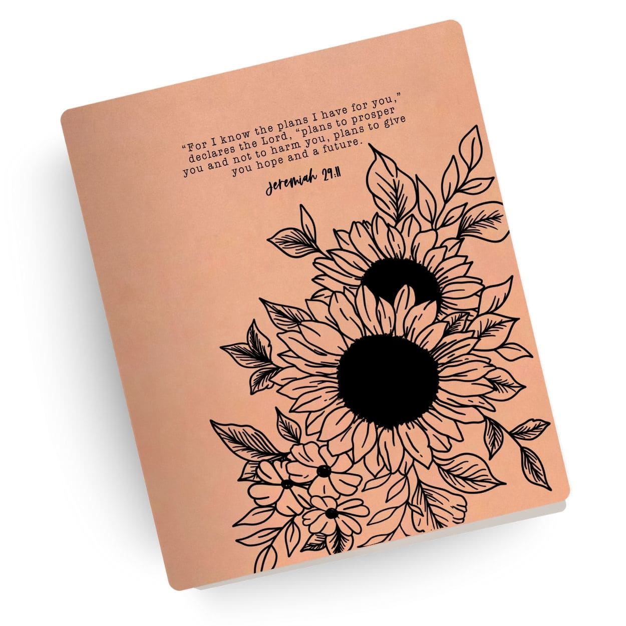 [SYO] Jeremiah 29:11 Sunflower Engraved Bible