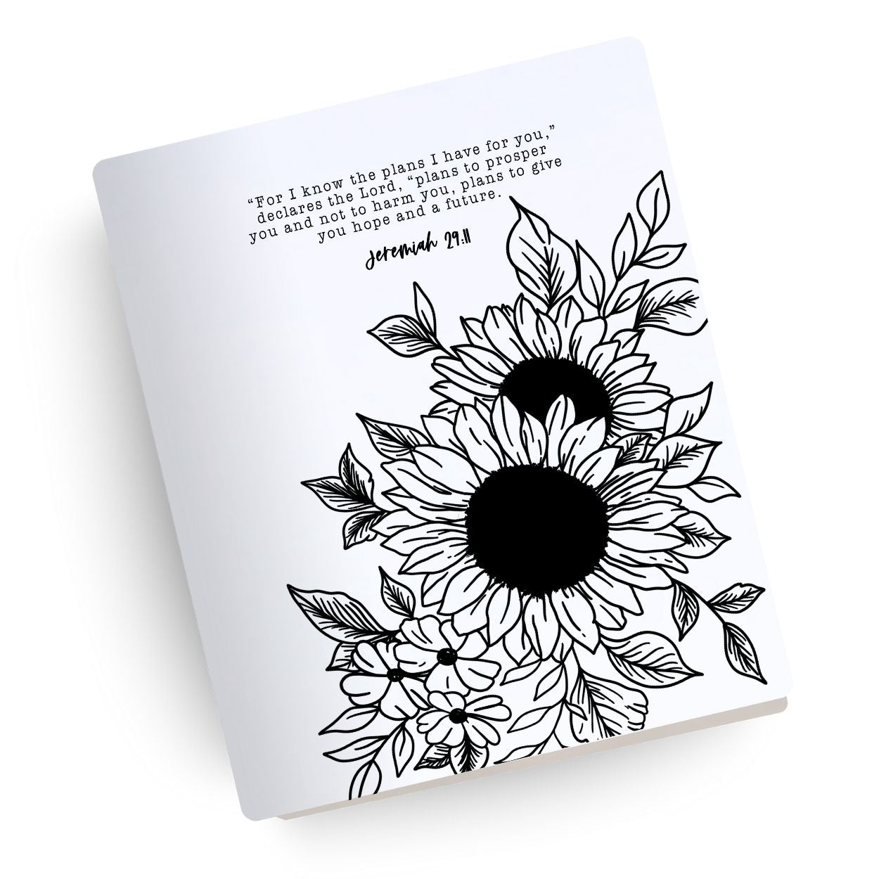 Jeremiah 29:11 Sunflower Engraved Bible