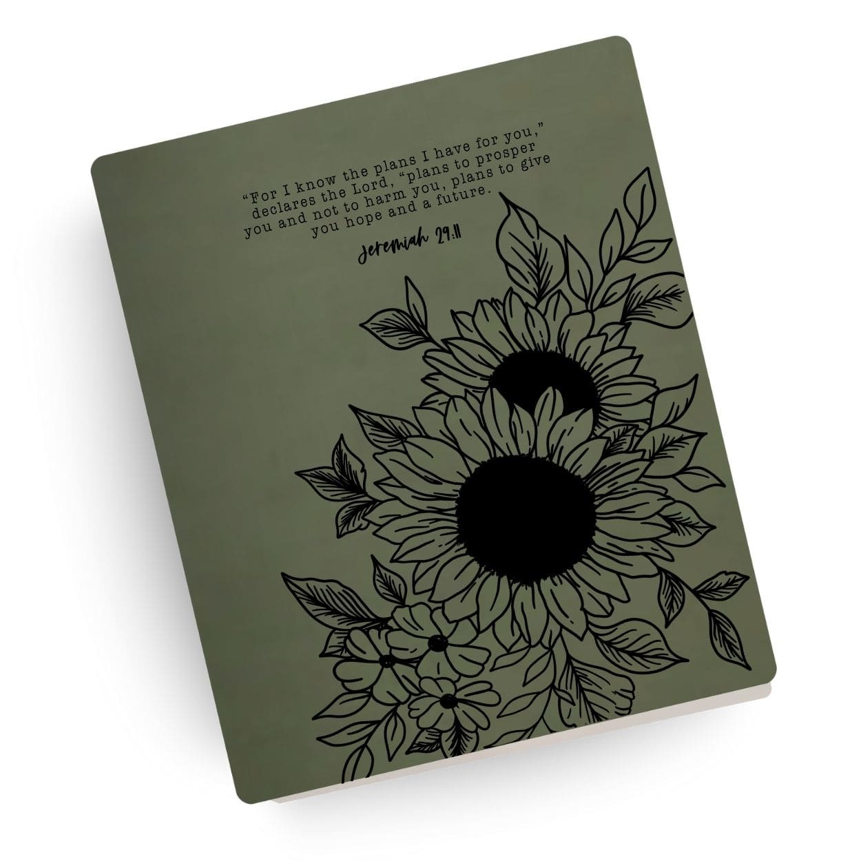 [SYO] Jeremiah 29:11 Sunflower Engraved Bible