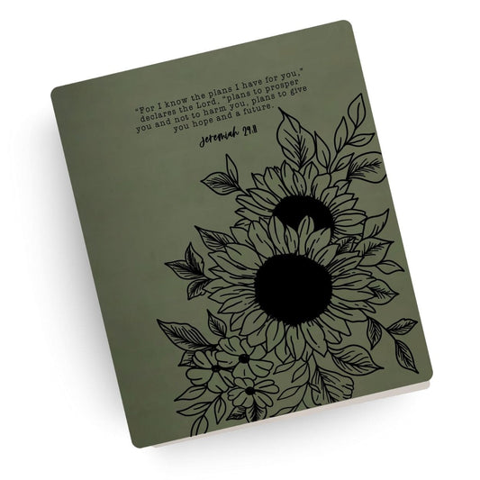 [SYO] Jeremiah 29:11 Sunflower Engraved Bible