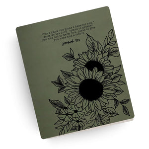 [SYO] Jeremiah 29:11 Sunflower Engraved Bible