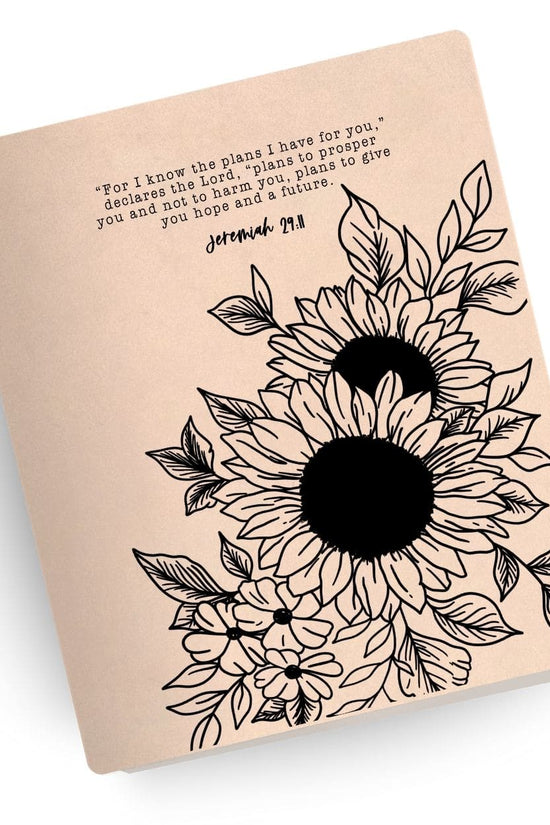[SYO] Jeremiah 29:11 Sunflower Engraved Bible