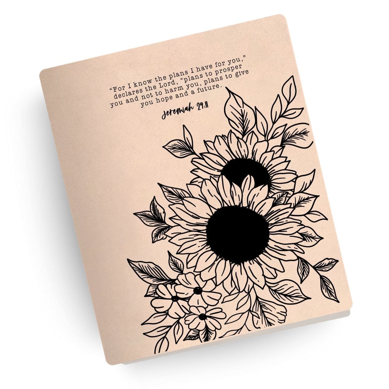 [SYO] Jeremiah 29:11 Sunflower Engraved Bible