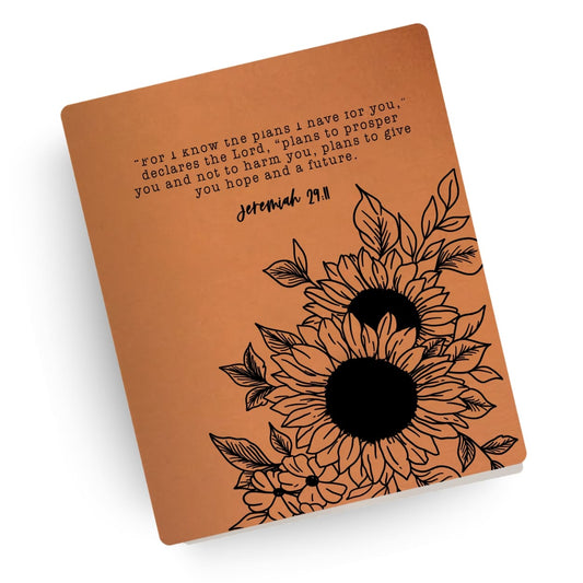Jeremiah 29:11 Sunflower Engraved Bible