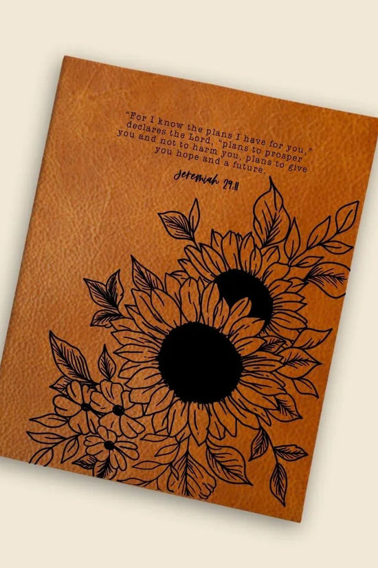 Jeremiah 29:11 Sunflower Engraved Bible