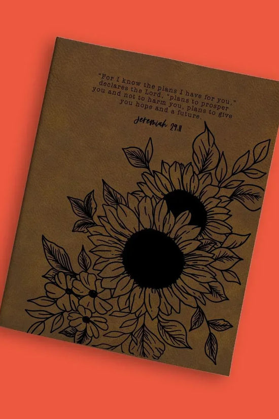 Jeremiah 29:11 Sunflower Engraved Bible