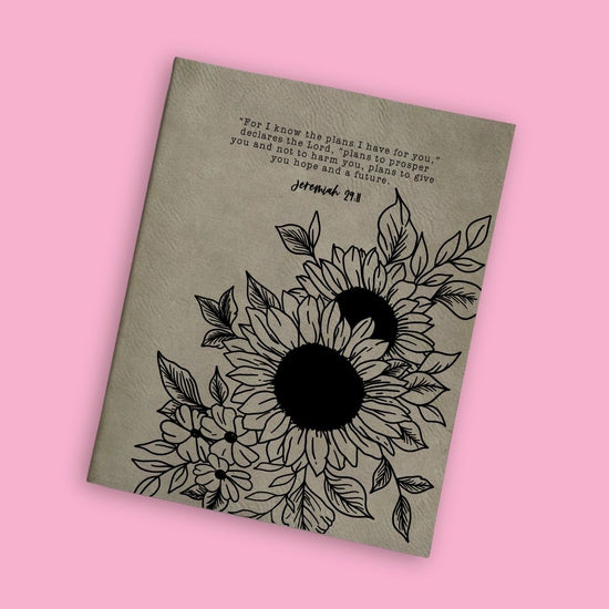 [SYO] Jeremiah 29:11 Sunflower Engraved Bible