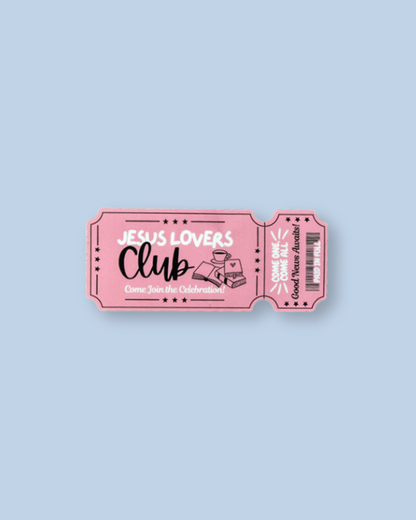 Jesus Lovers Club Sticker