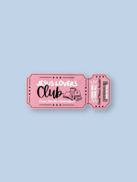 Jesus Lovers Club Sticker