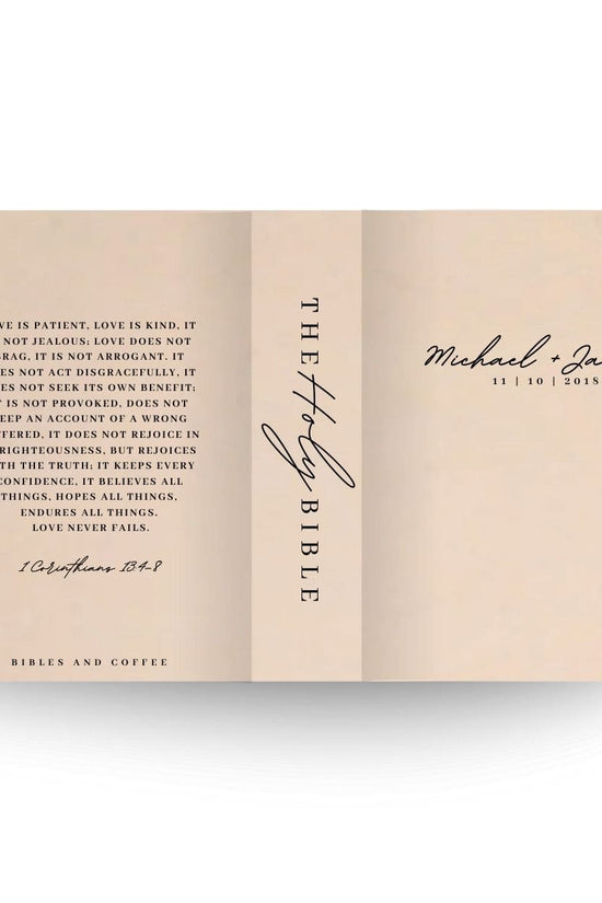 [SYO] Love Is Engraved Wedding Bible