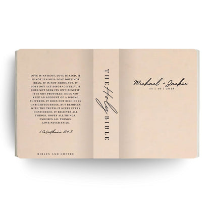 Love Is Engraved Wedding Bible