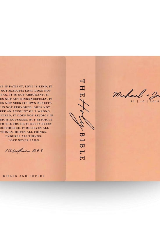 [SYO] Love Is Engraved Wedding Bible