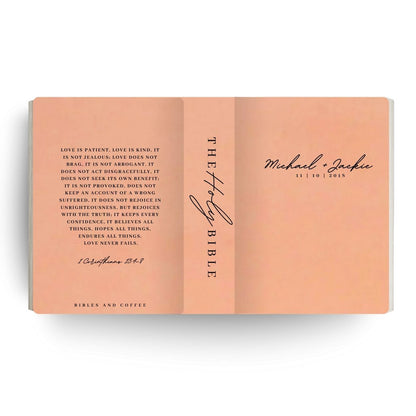 Love Is Engraved Wedding Bible