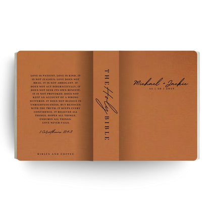 Love Is Engraved Wedding Bible