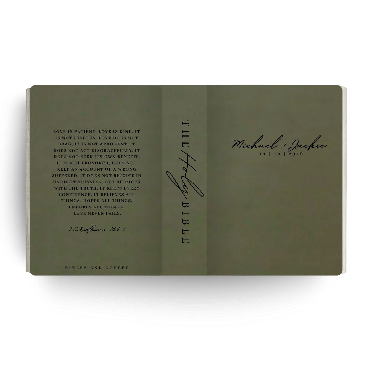 Love Is Engraved Wedding Bible